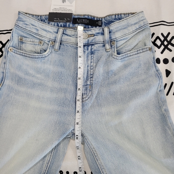 Ralph Lauren  Women's High-Rise Straight Ankle Comfort Stretch  Size 0/25 - Picture 5 of 10